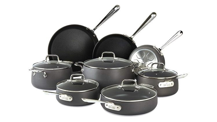 2 All-Clad HA1 Oven-safe Hard Anodized Cookware