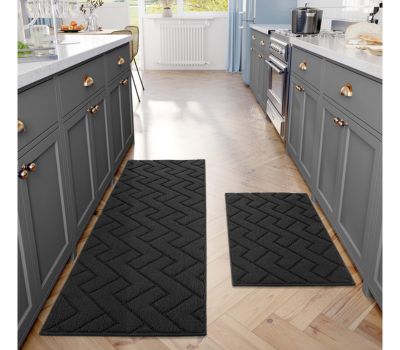 black color two size kitchen runner