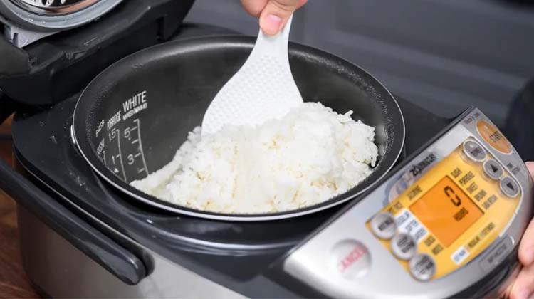 inside rice cooker