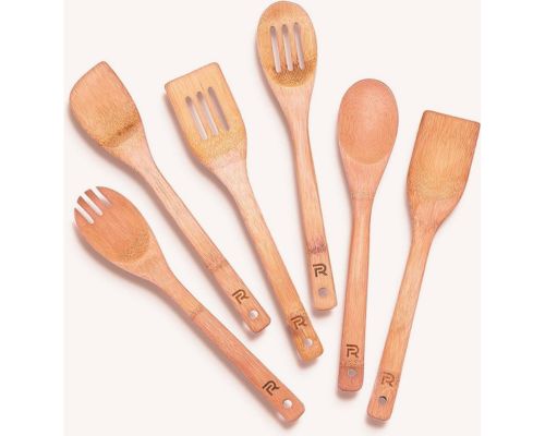 small wood flipper, egg scraper, flat wooden turner, multipurpose wood cooking utensils